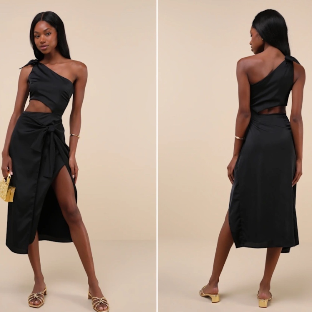 LULU's Sexy Chic Wedding Formal Event Night Out Party Vacation Resort Midi